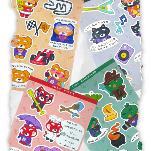 Stickers en paquete 4 Dimensiones